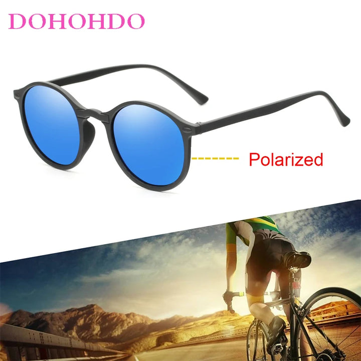New Women Polarized Round Sunglasses Retro Vintage UV400 Driving Steampunk Eyewear Male Small Sun Glasses Gafas Ciclismo
