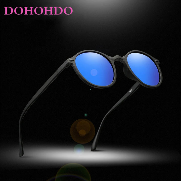 New Women Polarized Round Sunglasses Retro Vintage UV400 Driving Steampunk Eyewear Male Small Sun Glasses Gafas Ciclismo