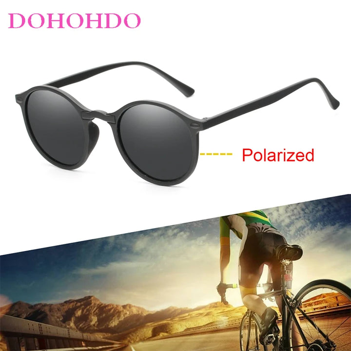 New Women Polarized Round Sunglasses Retro Vintage UV400 Driving Steampunk Eyewear Male Small Sun Glasses Gafas Ciclismo