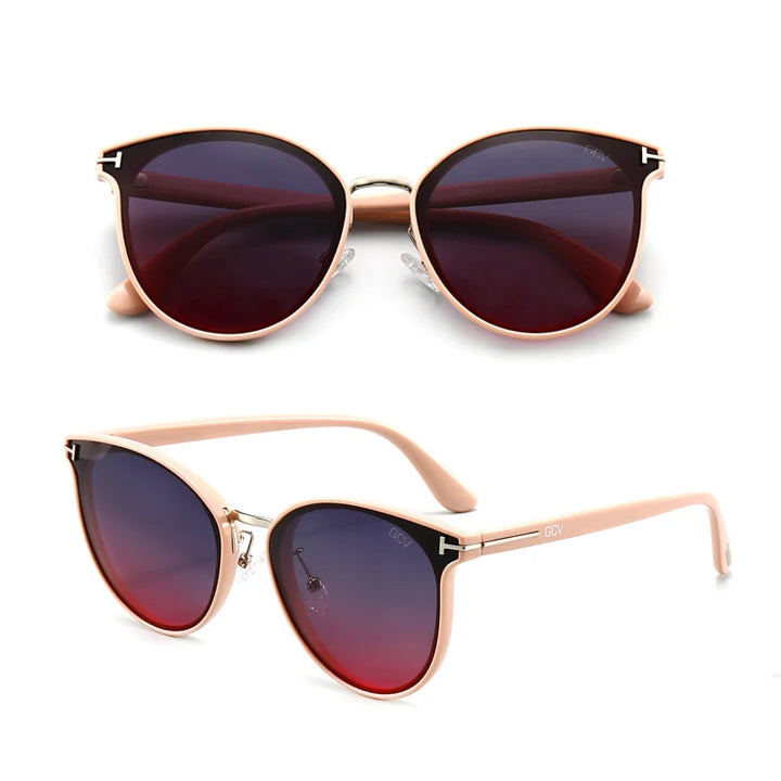 Lady Sunglasses Cat Eye Fashion  Sun Glasses Luxury Woman Female Brand  Ultralight Frame Tourism Party  Leisu