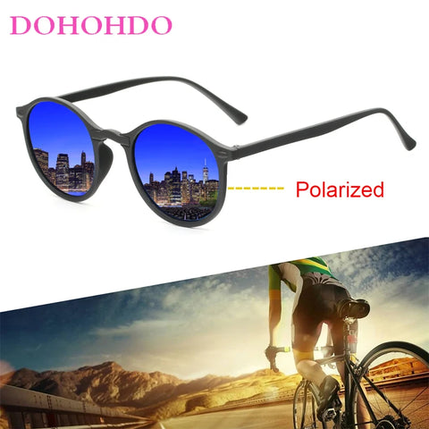 New Women Polarized Round Sunglasses Retro Vintage UV400 Driving Steampunk Eyewear Male Small Sun Glasses Gafas Ciclismo