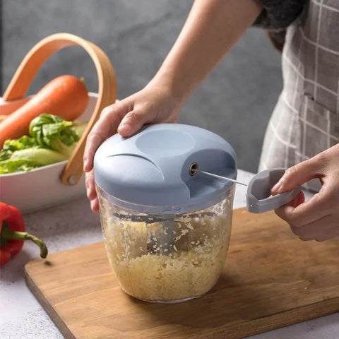 900ML Processador Manual Rope Food  Hand Chopper