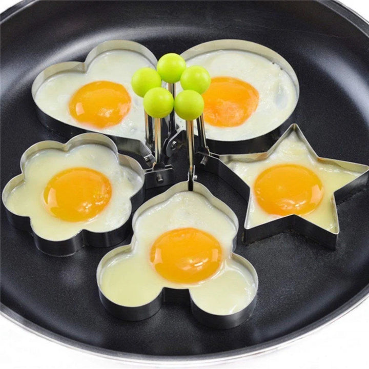 5pcs Egg Mold Ring Stainless Steel