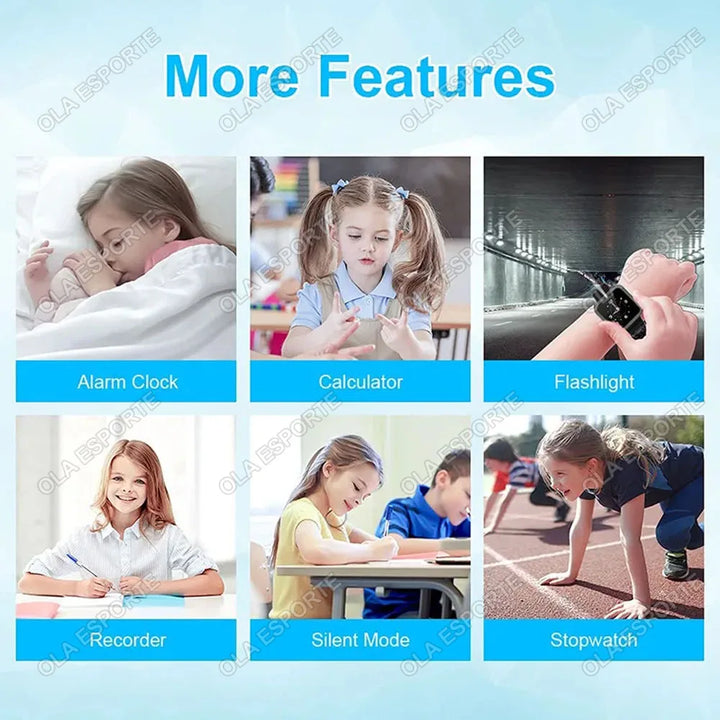 Smartwatch For Children Sos Call Phone Camera Voice Chat Photo Boy Girl Gift Color Screen C002