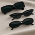 Frame Fashion Sunglasses For Outdoor Travel Hiking Cat Eye&Round&Square Plastic 3PCS Unisex