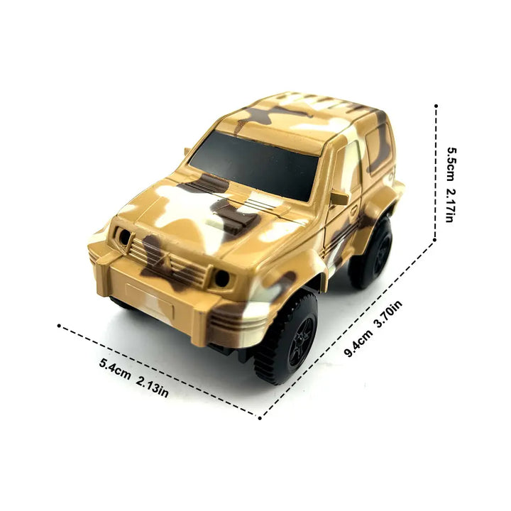 Dinosaur Railway Car Kids Track Racing Track Toys Set Bend Flexible Race Track Flash Light Car Educational Toys for Kids Gifs