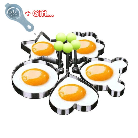 5pcs Egg Mold Ring Stainless Steel