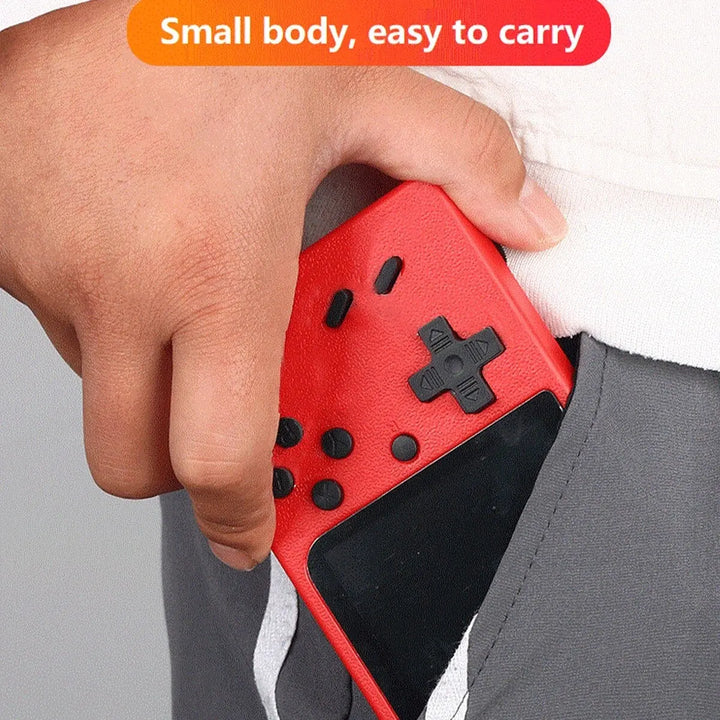 A Red Retro Classic Games Children's  With 400 Game Charging Can Be Connected To The TV