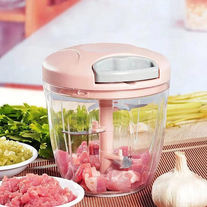 900ML Processador Manual Rope Food  Hand Chopper