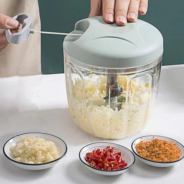 900ML Processador Manual Rope Food  Hand Chopper
