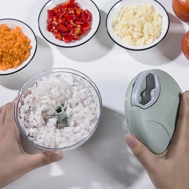 900ML Processador Manual Rope Food  Hand Chopper