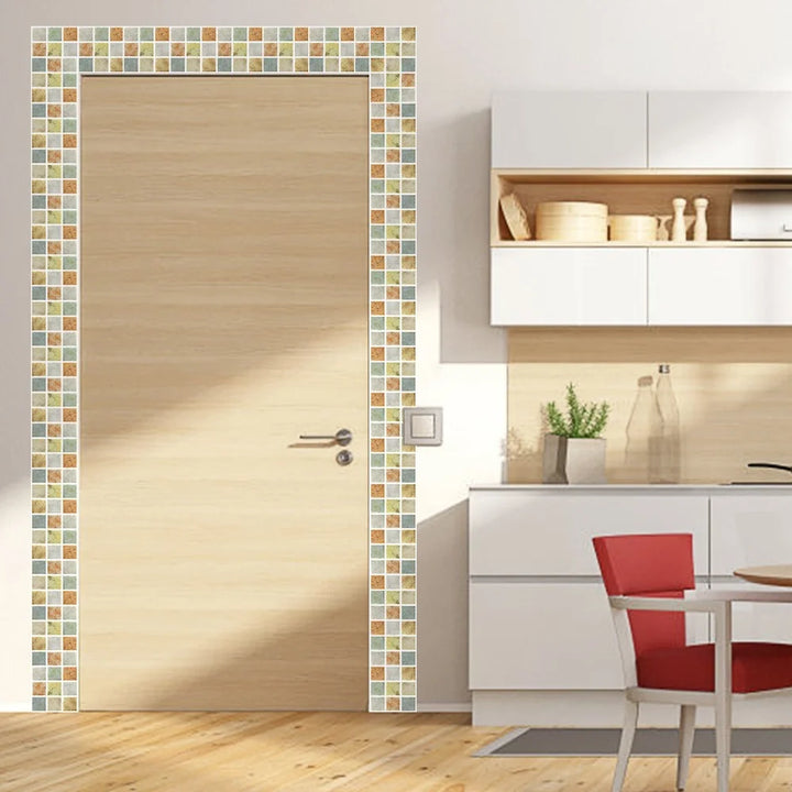 20pcs Mosaic Tiles Kitchen Wall Stickers Waterproof 10x10cm Pvc