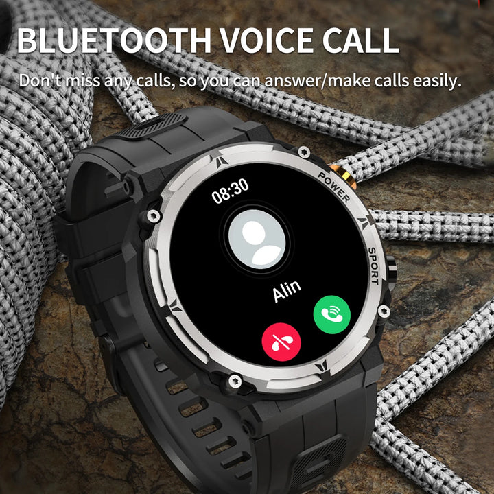 MISIRUN C21Pro Smart Watch Men Outdoor Sport Smartwatch BT Call Voice Assistant Watch Heart Rate Monitor Waterproof Wristwatch