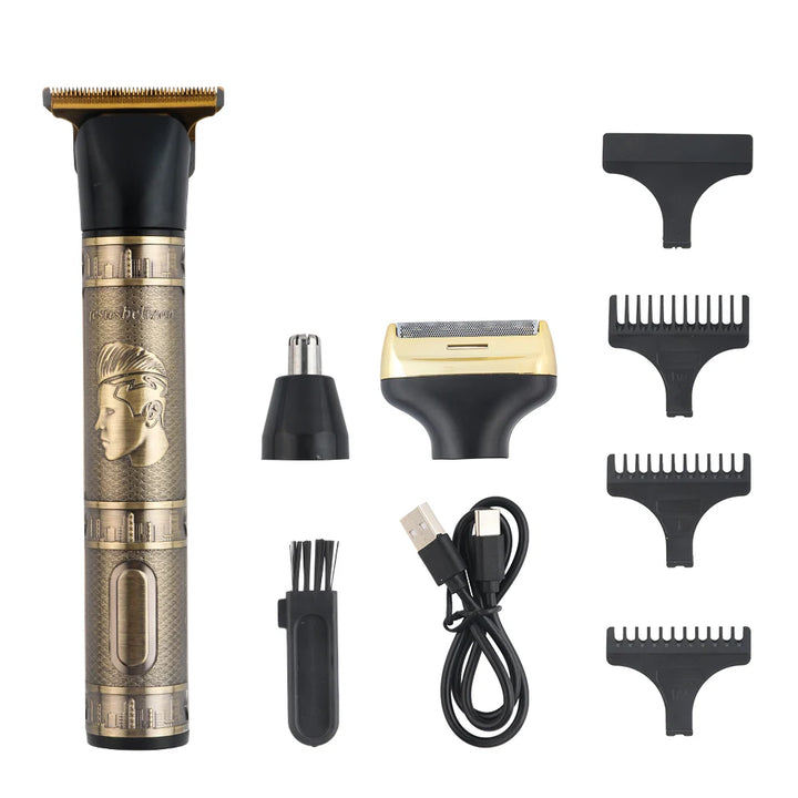 Professional Hair Clipper Trimmer, Cordless Electric Razor, 3-in-1 Hair Grooming Kit For Men, Gifts For Men, Father's Day Gift