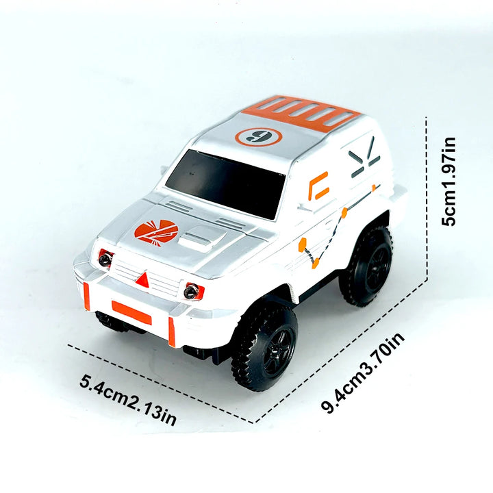 Dinosaur Railway Car Kids Track Racing Track Toys Set Bend Flexible Race Track Flash Light Car Educational Toys for Kids Gifs